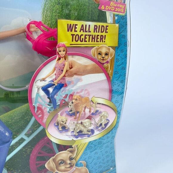 Barbie Spin N Ride Pups Playset Damaged Box CLD94 New Missing Two Doggies - Picture 3 of 7